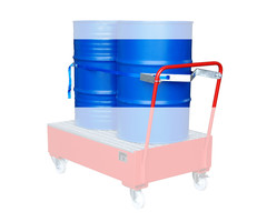 Vathouder met spangordel voor 2 x 200 liter vaten