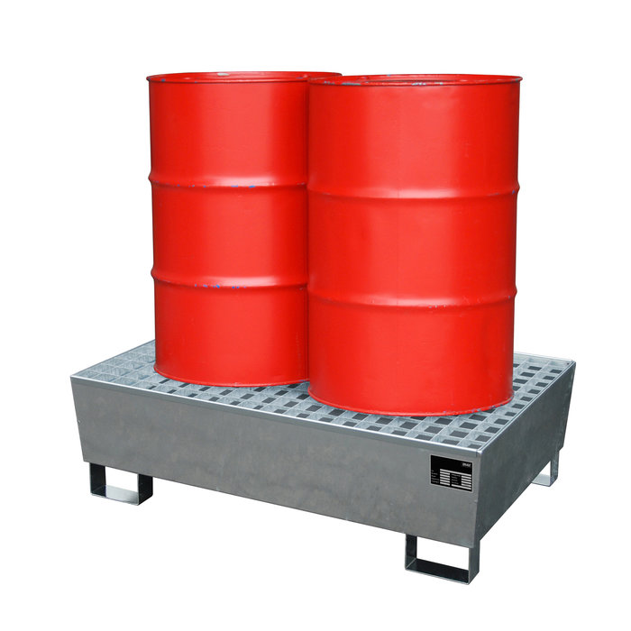 Bac de rétention ECO-S 2/200, galvanisé à chaud