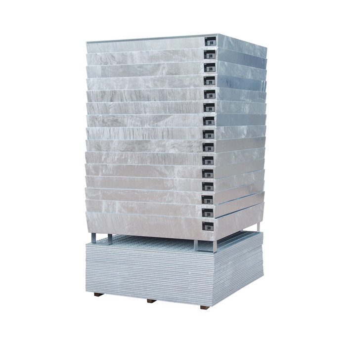 Bac de rétention ECO-S 4/200, galvanisé à chaud