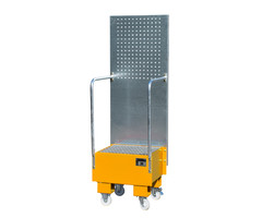 Bac de rétention mobile avec panneau perforé LPW 60-1
