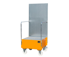 Bac de rétention mobile avec panneau perforé LPW 200-1