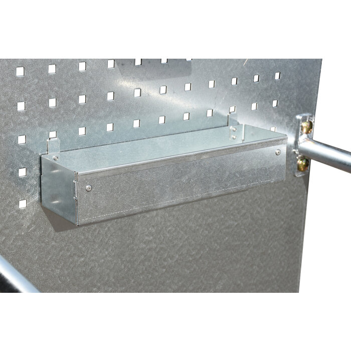 Verrijdbare opvangbak met geperforeerde achterwand LPW 200-3