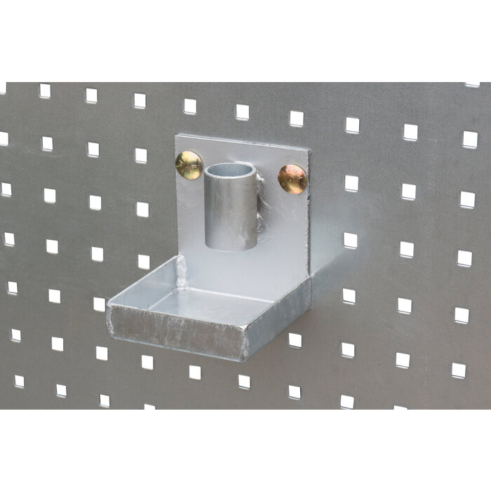 Verrijdbare opvangbak met geperforeerde achterwand LPW 200-3