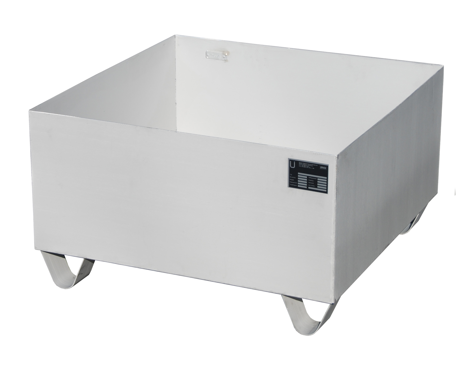 Roestvrij-staal-opvangbak VAW-1, RVS 1.4571