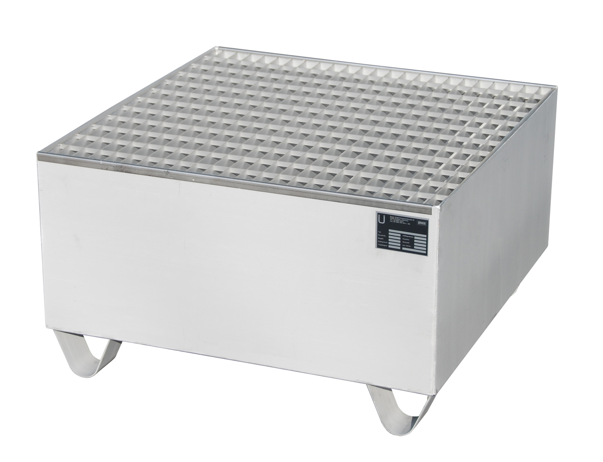 Roestvrij-staal-opvangbak VAW-1, RVS 1.4571