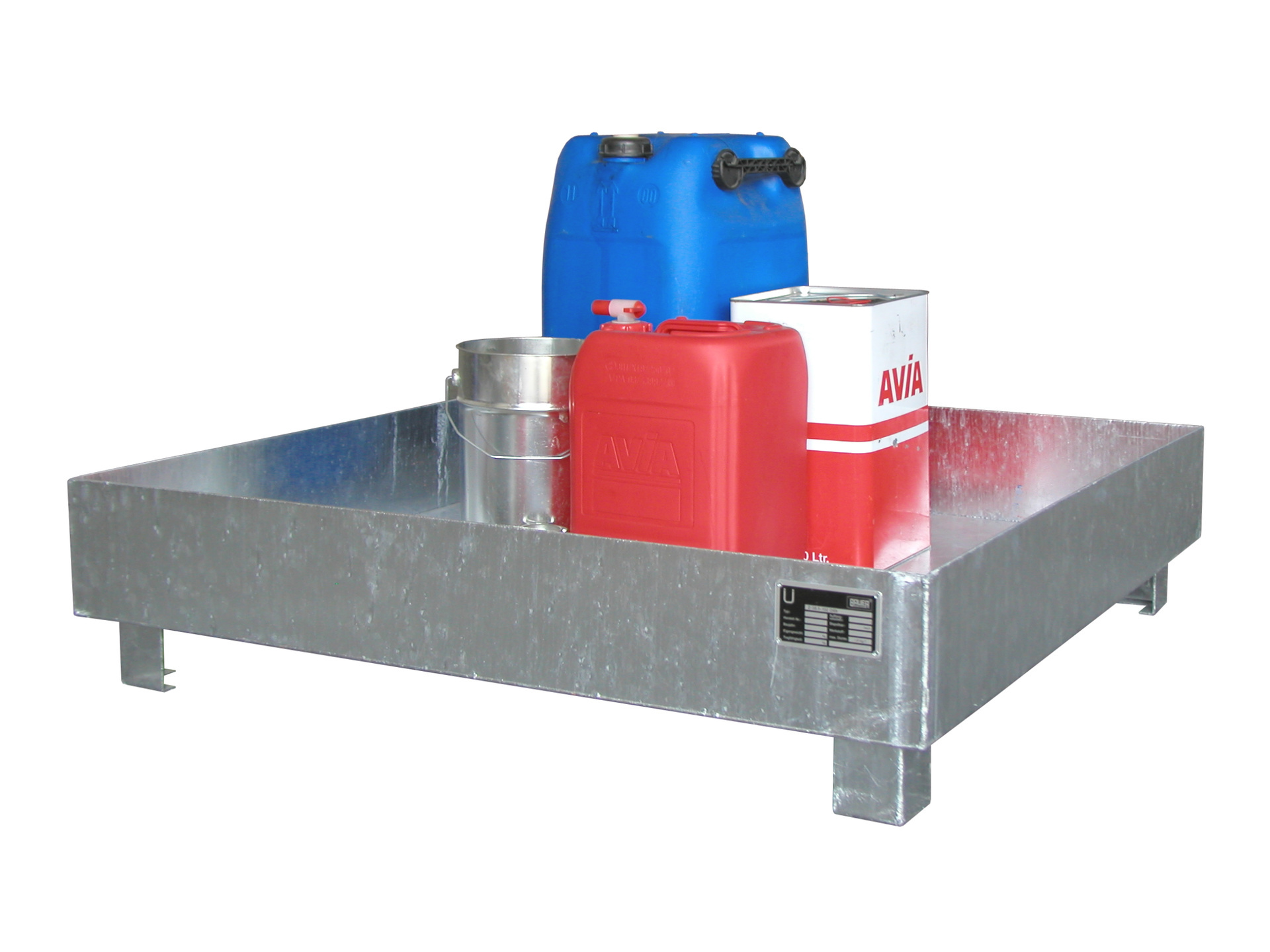 Bac de rétention WO-4/200, galvanisé à chaud