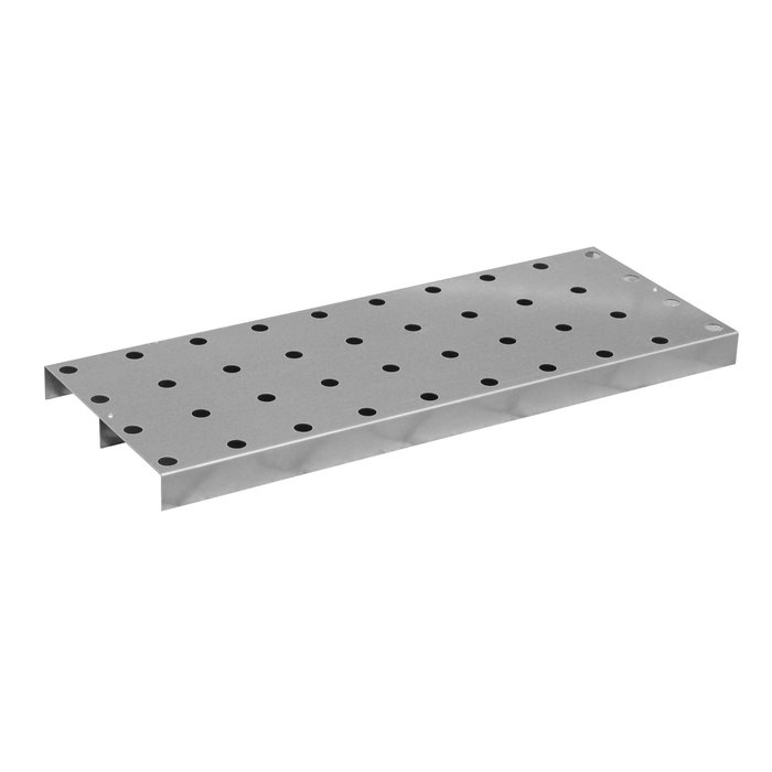 Caillebotis en tôle perforée, inox 1.4571