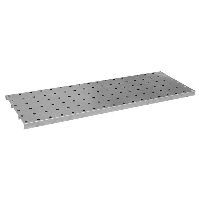 Caillebotis en tôle perforée, inox 1.4571