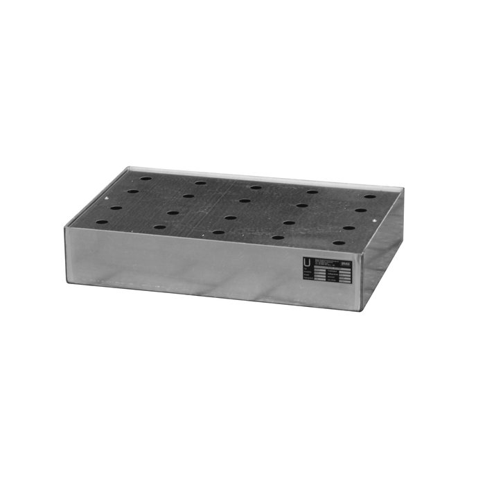 Bac de rétention pour petits récipients pour palettes KGW-P 1, inox 1.4571