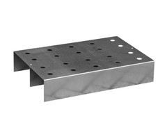 Caillebotis en tôle perforée, inox 1.4571