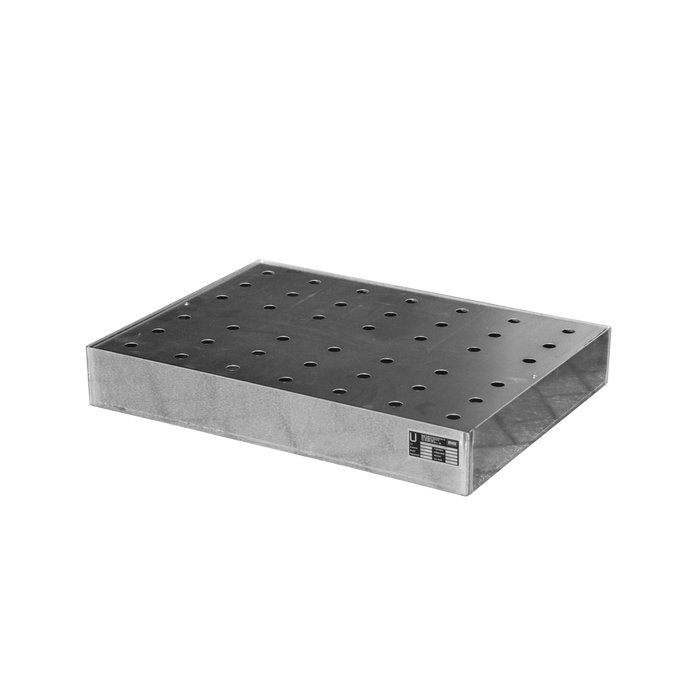 Bac de rétention pour petits récipients pour palettes KGW-P 2, inox 1.4571