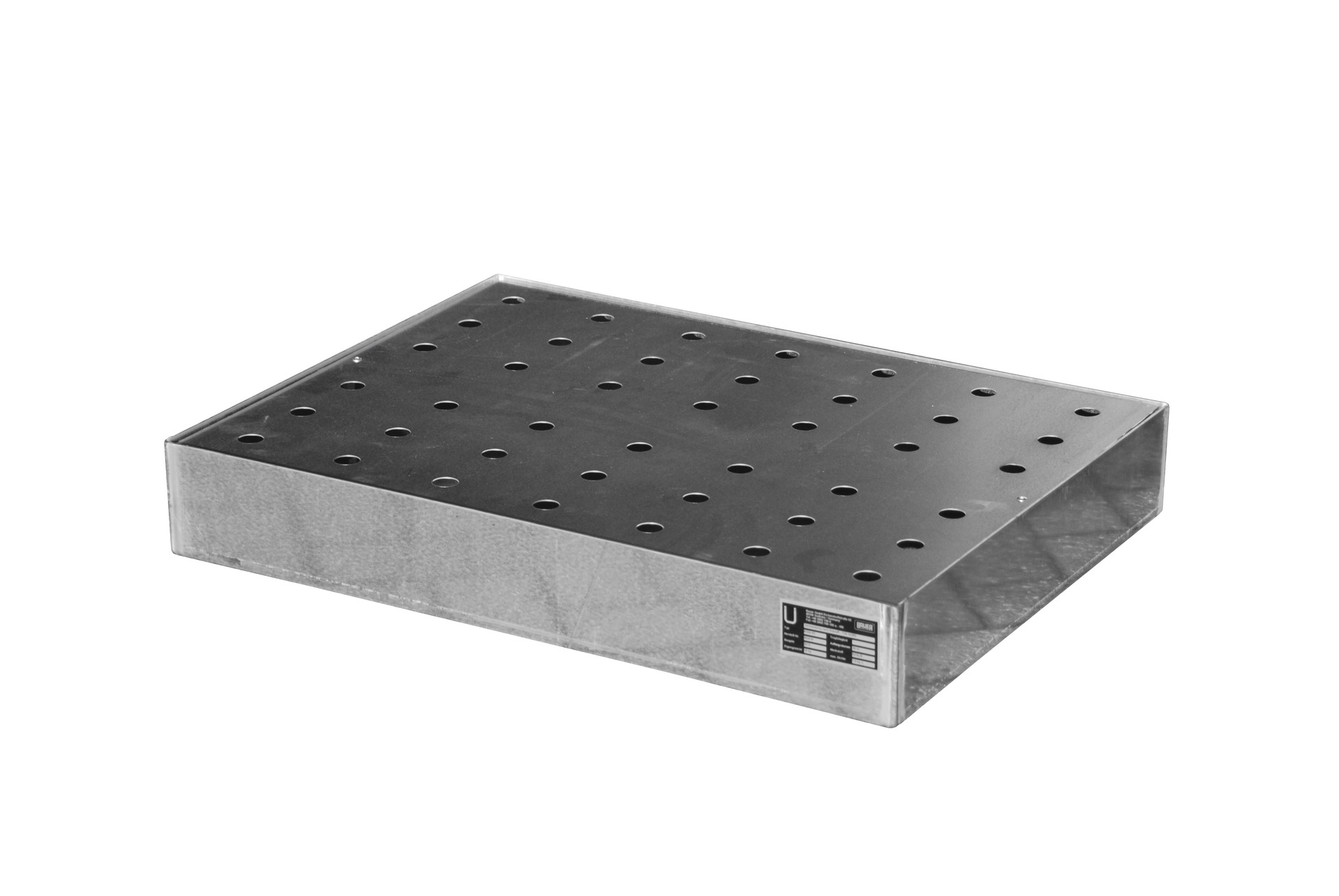 Opvangbak voor kleine verpakkingen voor pallet KGW-P 2, RVS 1.4571