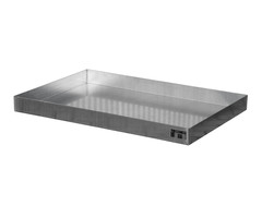 Bac de rétention pour petits récipients pour palettes KGW-P 3, inox 1.4571