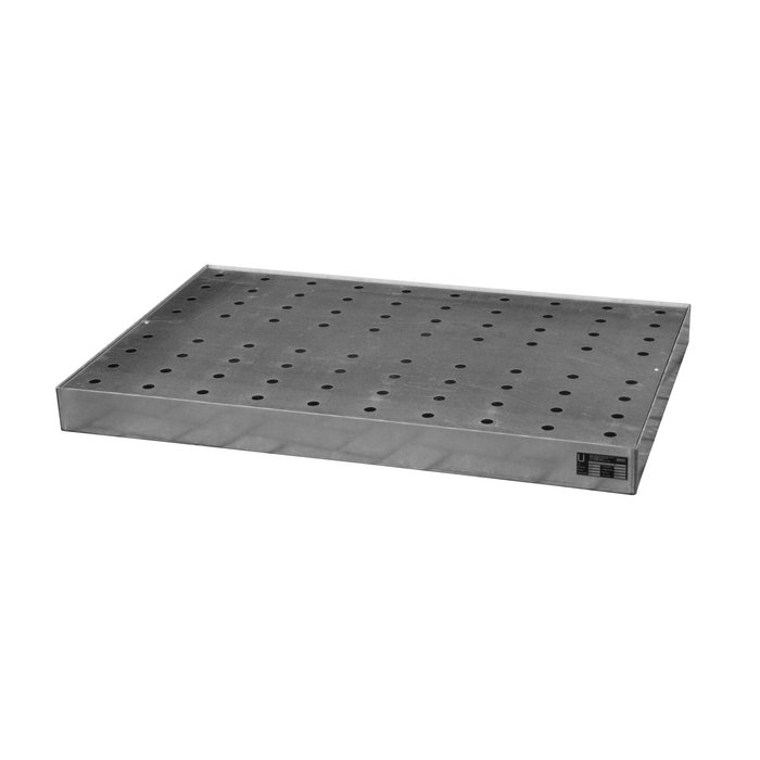 Bac de rétention pour petits récipients pour palettes KGW-P 3, inox 1.4571