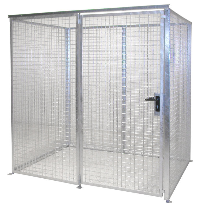 Box pour bouteilles de gaz GFC-M2, galvanisé à chaud