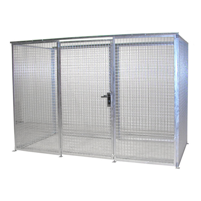Box pour bouteilles de gaz GFC-M4, galvanisé à chaud