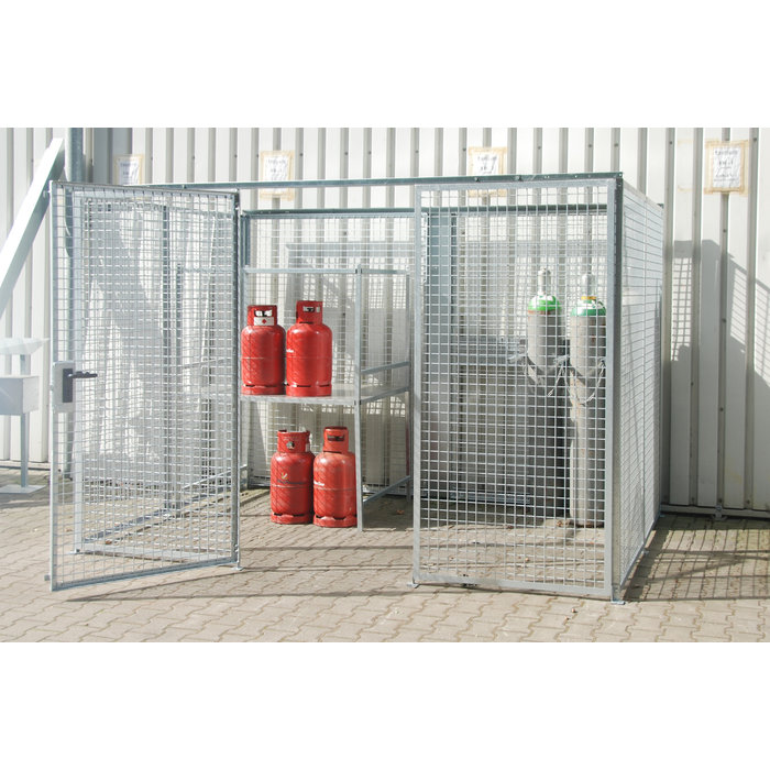 Gasflessen-container GFC-M5, vuurverzinkt