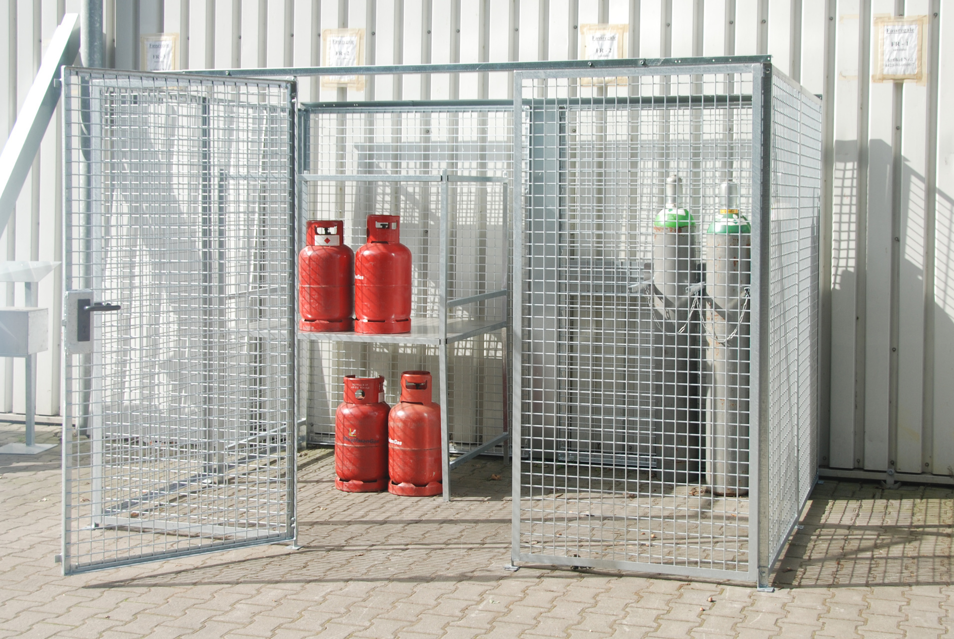 Gasflessen-container GFC-M5, vuurverzinkt