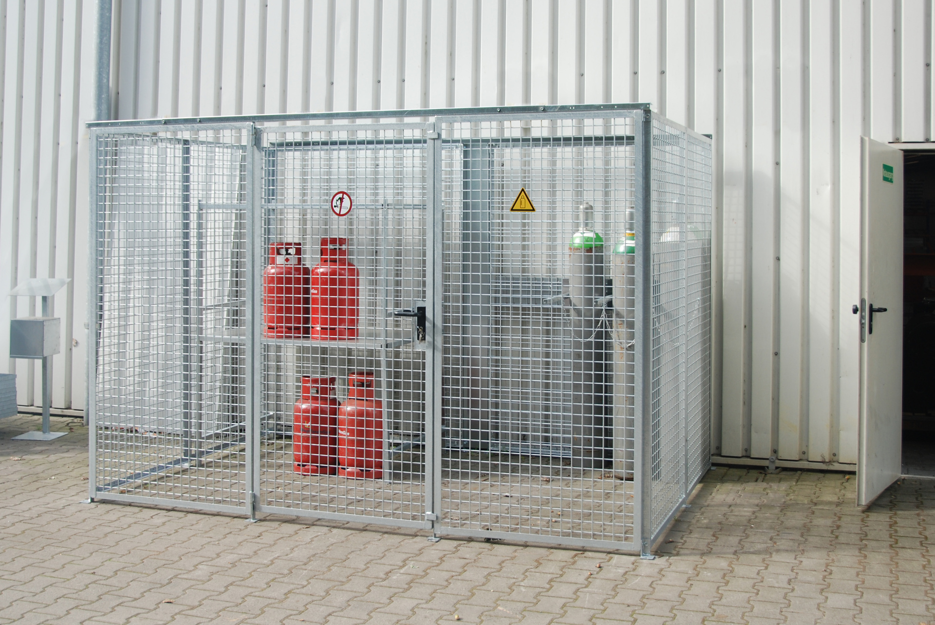 Gasflessen-container GFC-M5, vuurverzinkt