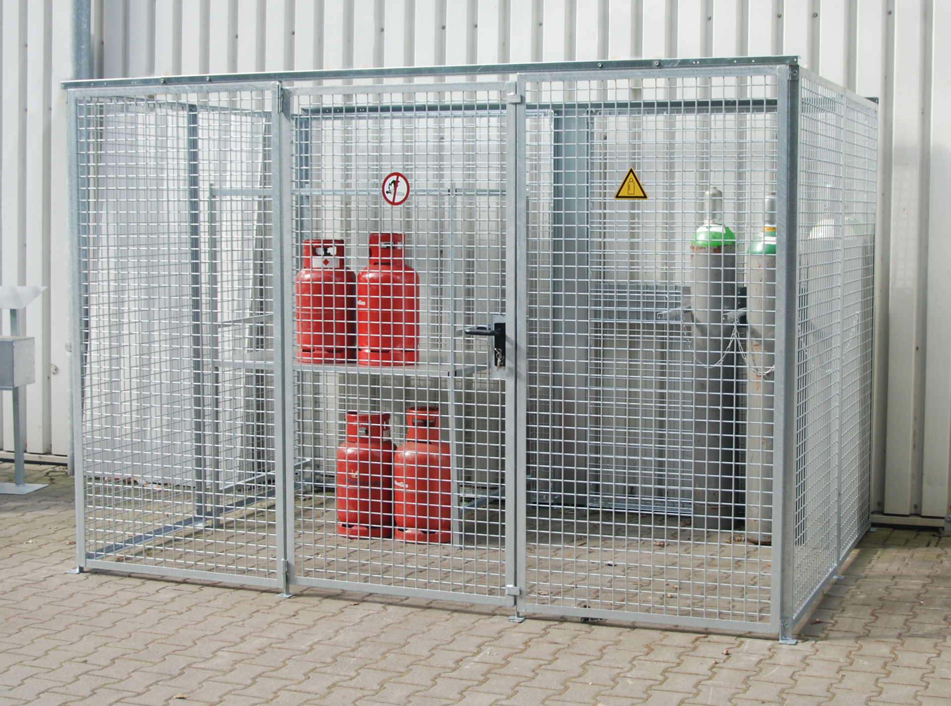 Gasflessen-container GFC-M5, vuurverzinkt