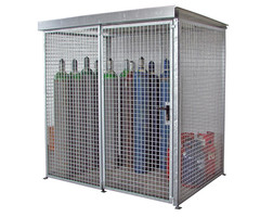 Gasflessen-container GFC-M2/D, vuurverzinkt