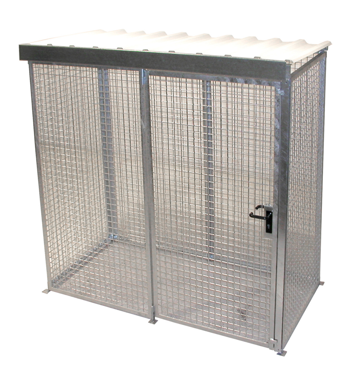 Box pour bouteilles de gaz GFC-M1/D, galvanisé à chaud