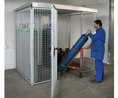 Gasflessen-container GFC-M3/D, vuurverzinkt