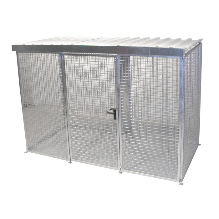 Box pour bouteilles de gaz GFC-M4/D, galvanisé à chaud