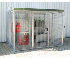 Gasflessen-container GFC-M5/D, vuurverzinkt