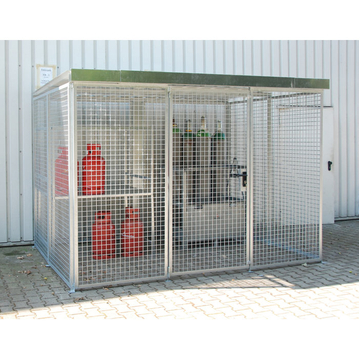 Box pour bouteilles de gaz GFC-M5/D, galvanisé à chaud