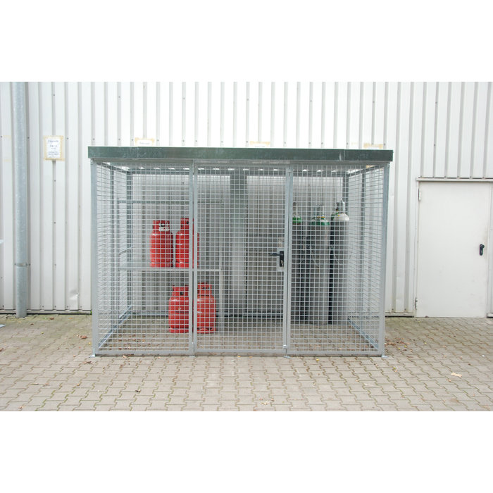 Box pour bouteilles de gaz GFC-M5/D, galvanisé à chaud