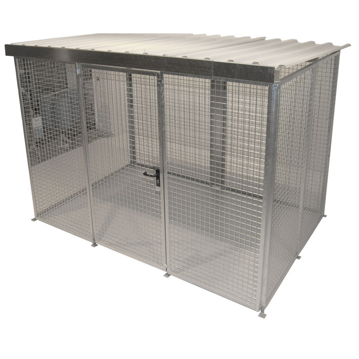 Box pour bouteilles de gaz GFC-M5/D, galvanisé à chaud