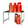 Etagère de stockage pour bouteilles de gaz type GFG, galvanisé