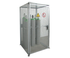 Gasflessen-container GFC-M0/D, vuurverzinkt