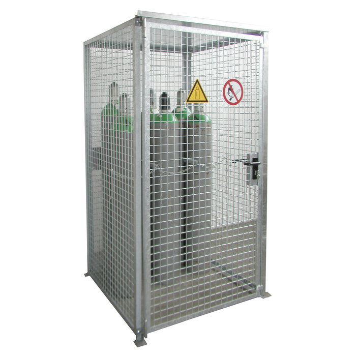 Gasflessen-container GFC-M0/D, vuurverzinkt
