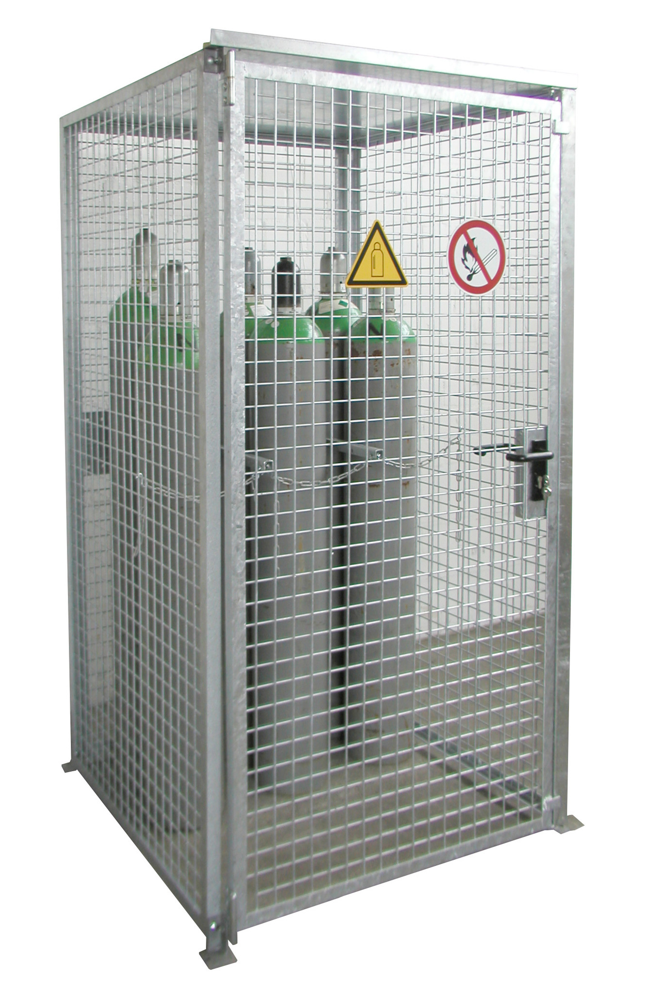Gasflessen-container GFC-M0/D, vuurverzinkt