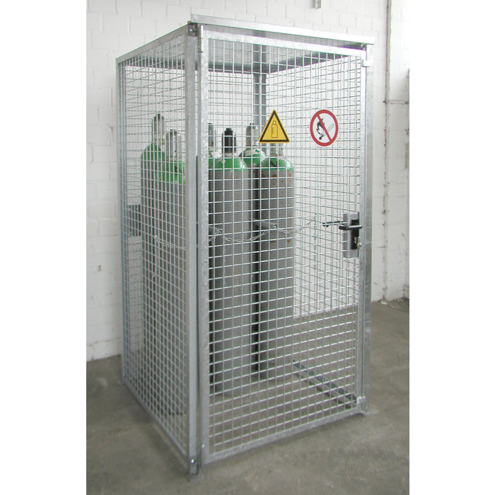 Gasflessen-container GFC-M0/D, vuurverzinkt