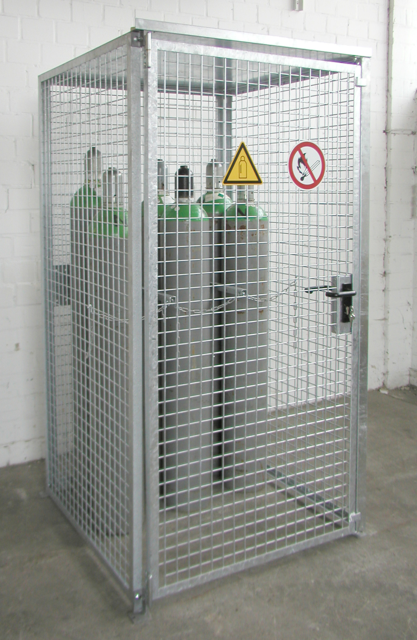 Gasflessen-container GFC-M0/D, vuurverzinkt