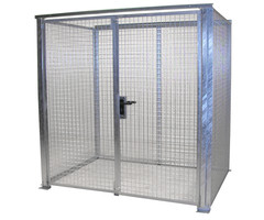 Box pour bouteilles de gaz GFC-M2-DF, galvanisé à chaud