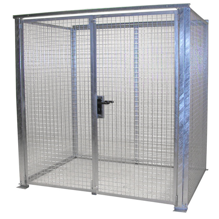 Box pour bouteilles de gaz GFC-M2-DF, galvanisé à chaud