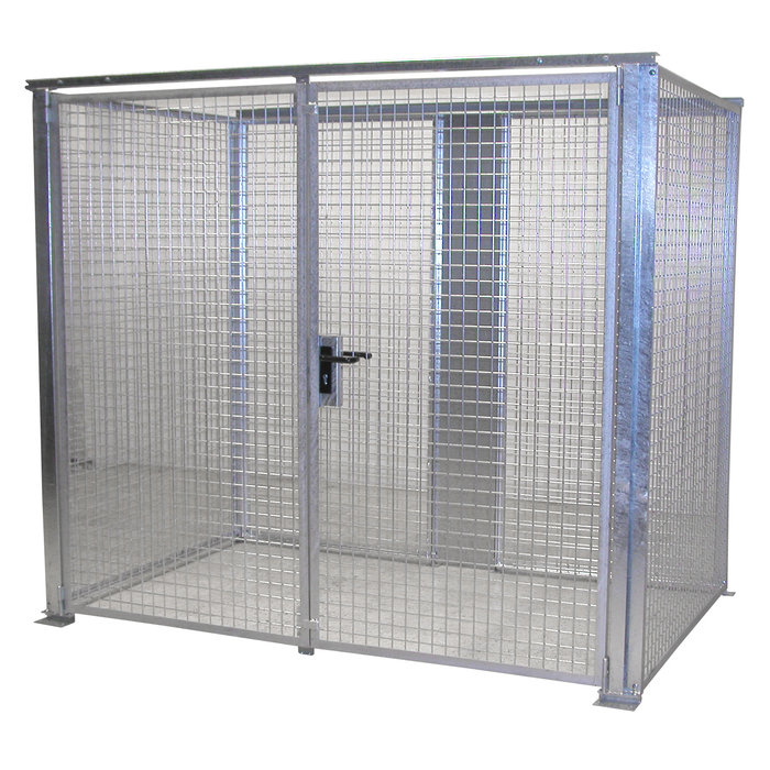 Box pour bouteilles de gaz GFC-M3-DF, galvanisé à chaud