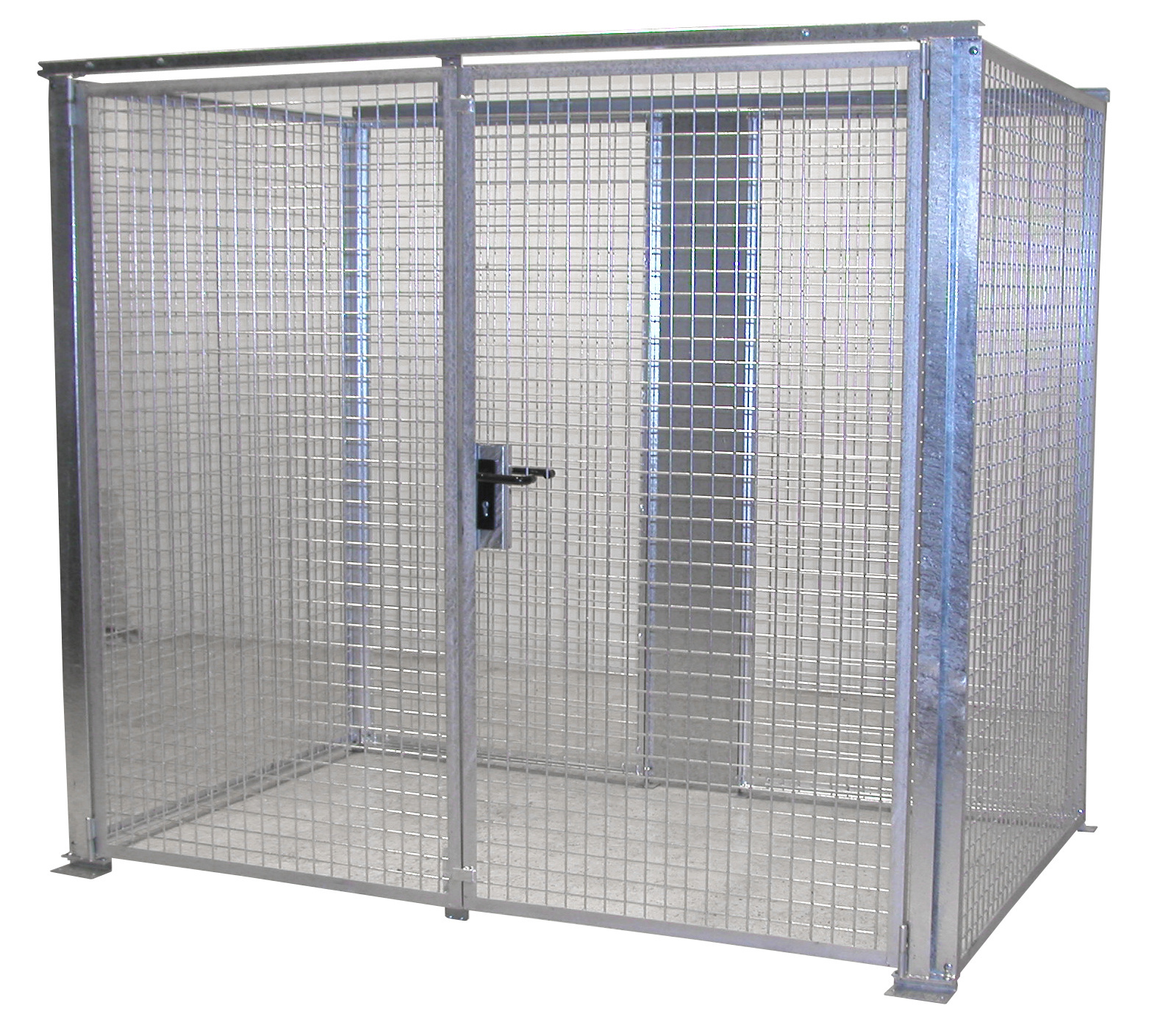 Gasflessen-container GFC-M3-DF, vuurverzinkt