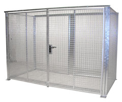 Box pour bouteilles de gaz GFC-M4-DF, galvanisé à chaud
