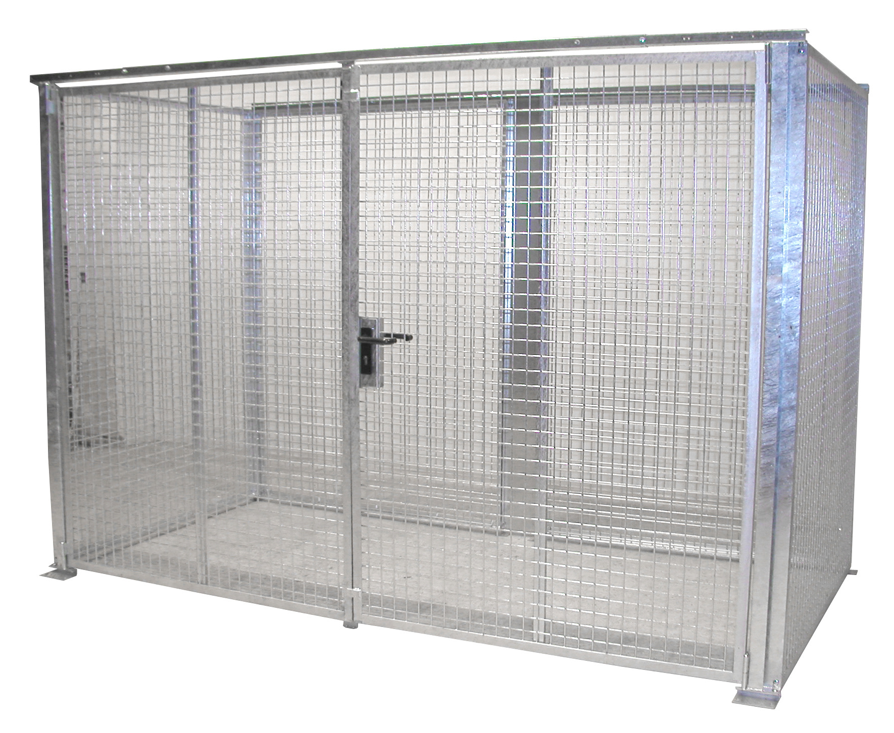 Box pour bouteilles de gaz GFC-M4-DF, galvanisé à chaud