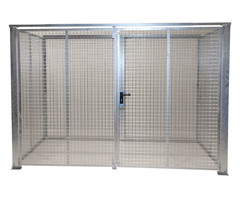 Box pour bouteilles de gaz GFC-M5-DF, galvanisé à chaud