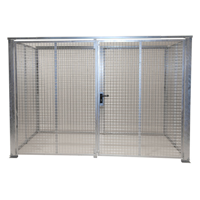 Gasflessen-container GFC-M5-DF, vuurverzinkt