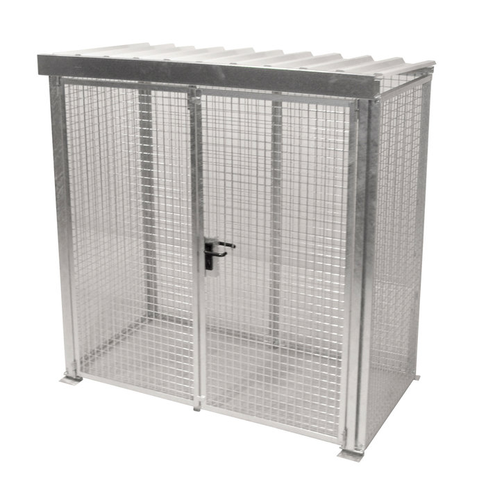 Box pour bouteilles de gaz GFC-M1/D-DF, galvanisé à chaud