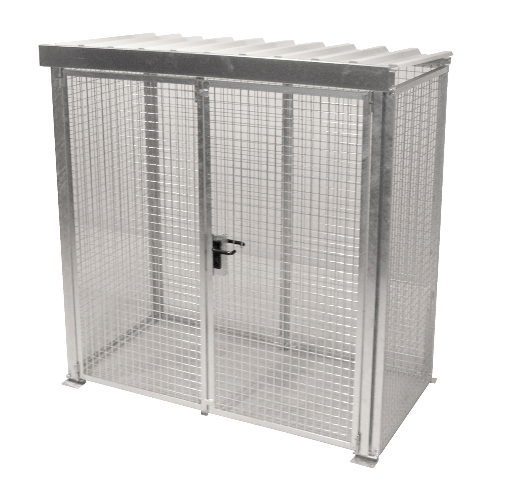Box pour bouteilles de gaz GFC-M1/D-DF, galvanisé à chaud