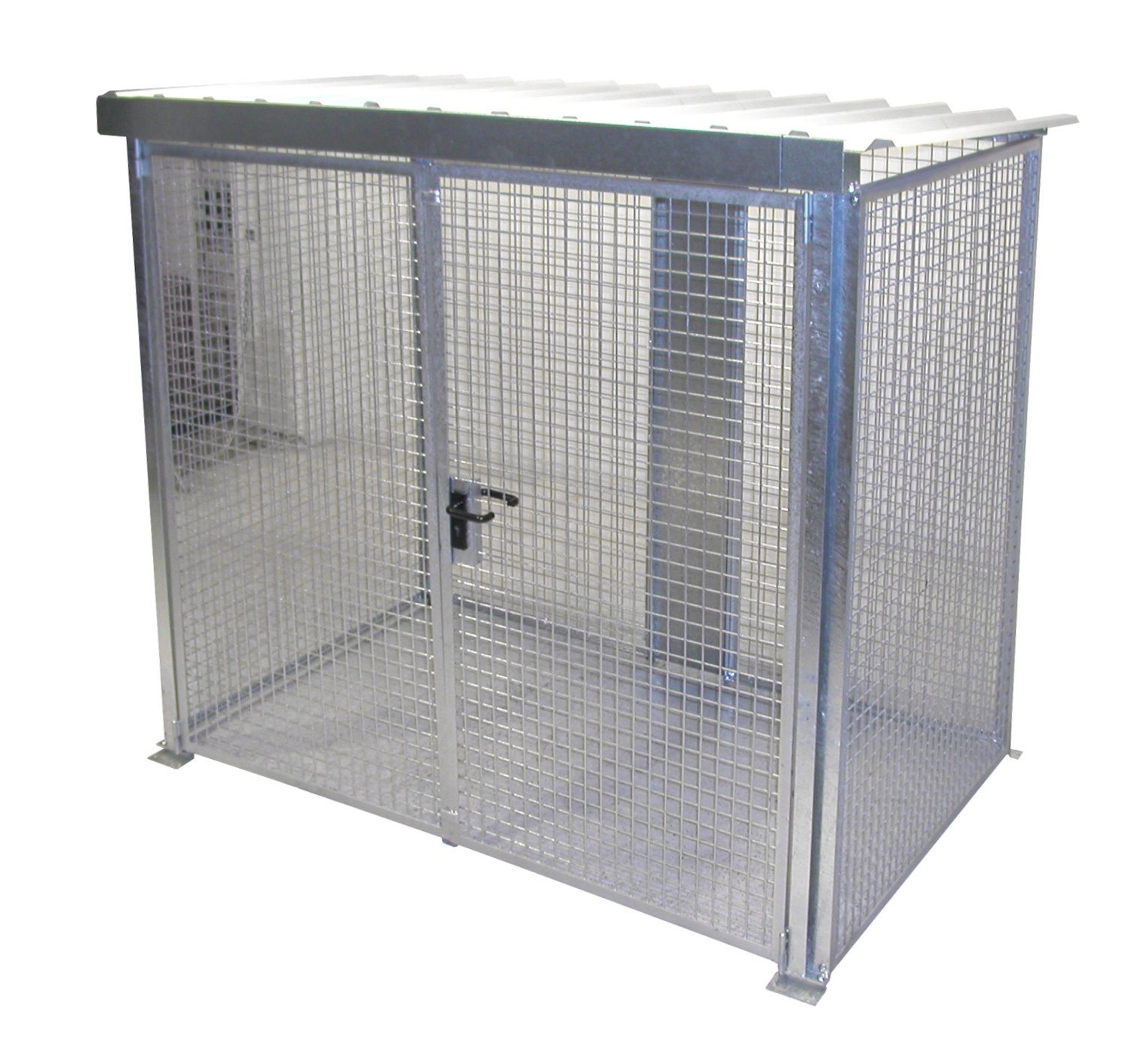 Box pour bouteilles de gaz GFC-M3/D-DF, galvanisé à chaud