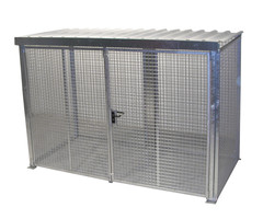 Box pour bouteilles de gaz GFC-M4/D-DF, galvanisé à chaud
